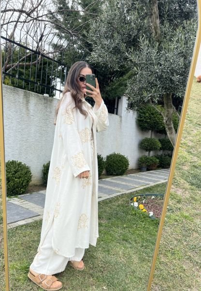 Gold İşlemeli Tunik Takım