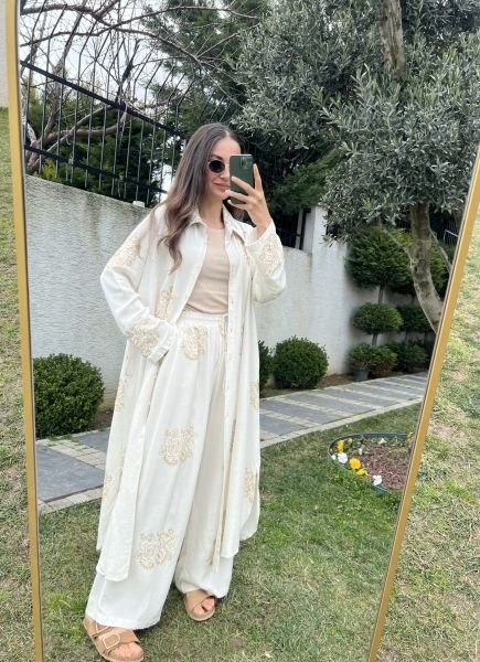 Gold İşlemeli Tunik Takım