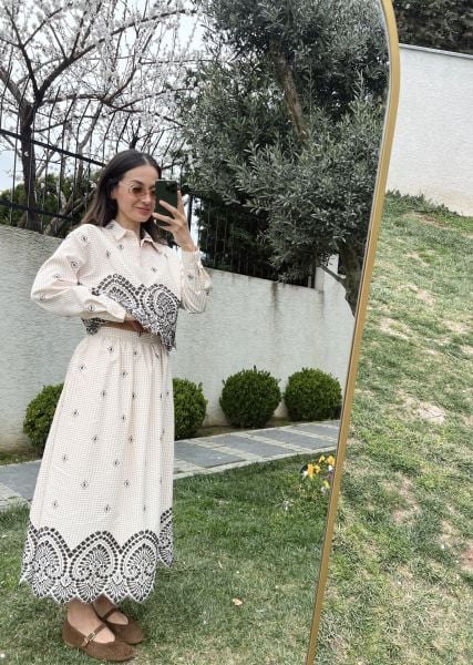 Pötikare İşlemeli Etek Takım