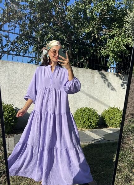 Lila Katleya Model Elbise