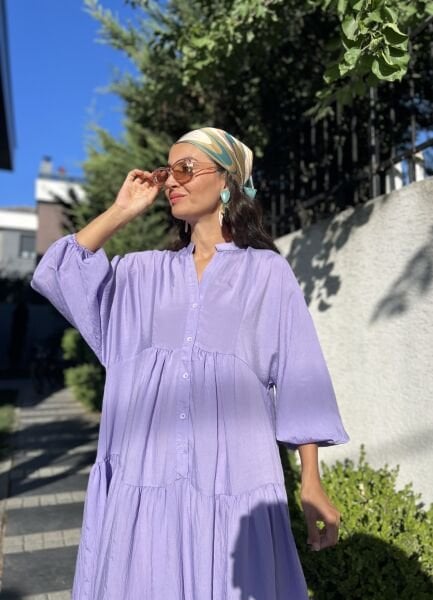 Lila Katleya Model Elbise